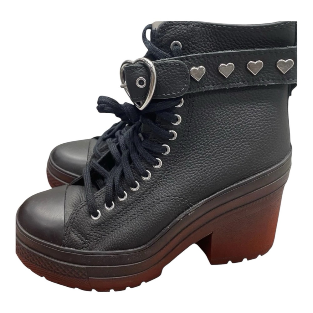 Converse Womens Chuck 70 De Luxe Heel Platform Valentine's Day Black 6.5 A10634C
